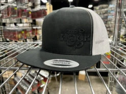 Black Logo Snapback Hat -go fishing IMG 4136