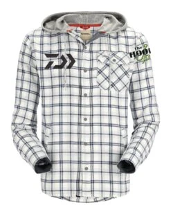 Simms Daiwa X THUT Collab Jackets -go fishing SanteeFlannelnavystripes